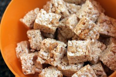 White Chocolate Rice Crispie Treats