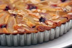 pear almond frangipan tart