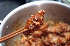 crispy sweet Korean chicken wings