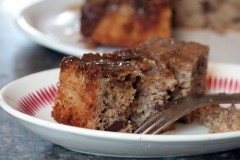Banana Chocolate Chip Upside Down Cake