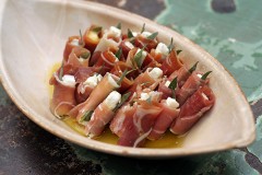 feta prosciutto rolls involtini