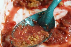 plum rhubarb crispy