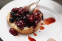 savoy cake with cherries