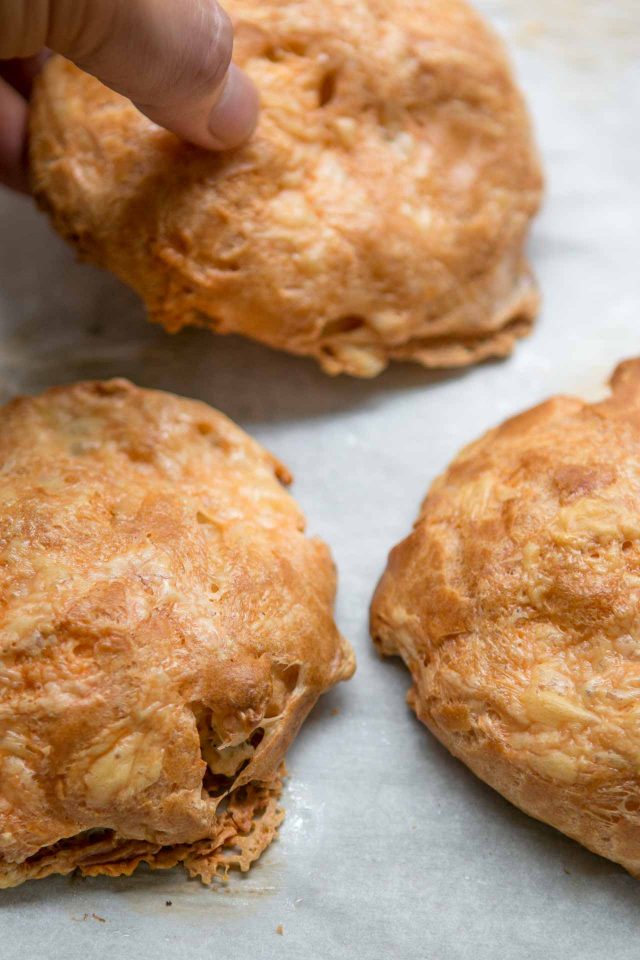 Giant Gougeres: French cheese puffs