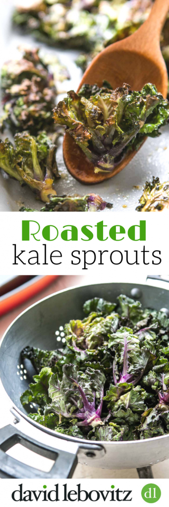 Delicious kale sprouts, roasted in the oven, is an easy recipe that makes these fresh little sprouts take on a wonderful flavor with a crisp nutty texture.